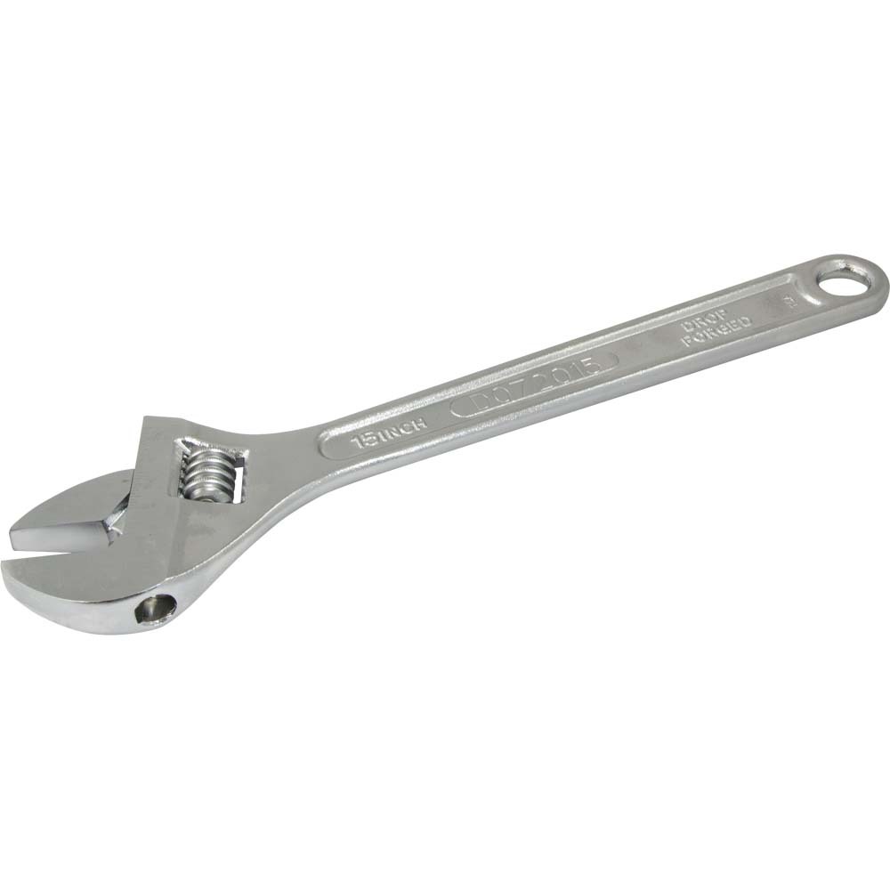 15&#34; Adjustable Wrench, Drop Forged