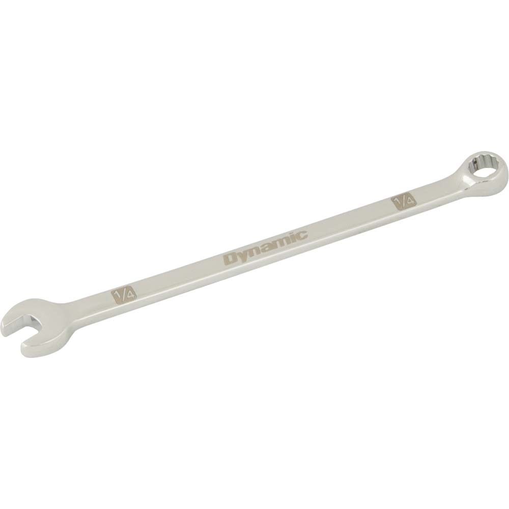 1/4&#34; 12 Point Combination Wrench, Mirror Chrome Finish