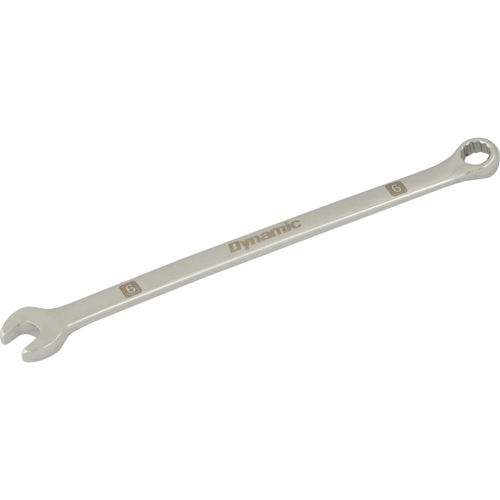 6mm 12 Point Combination Wrench, Mirror Chrome Finish