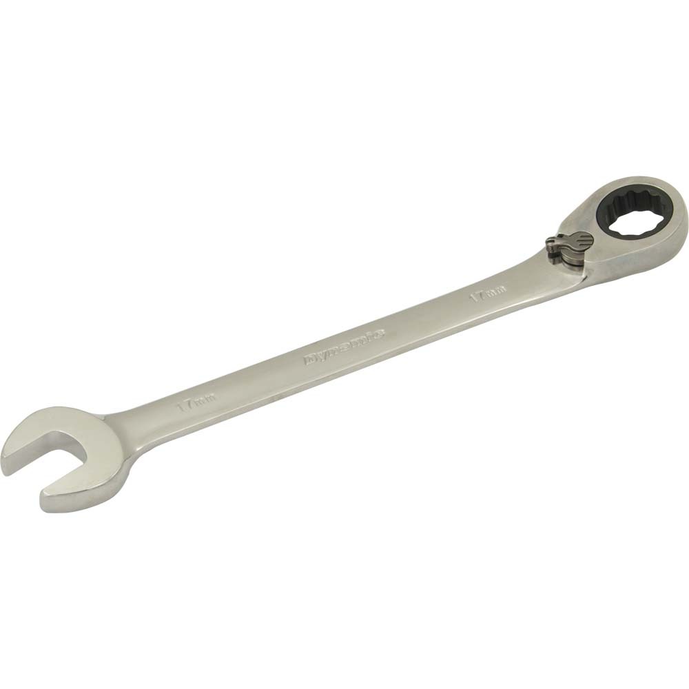 17mm Reversible Combination Ratcheting Wrench