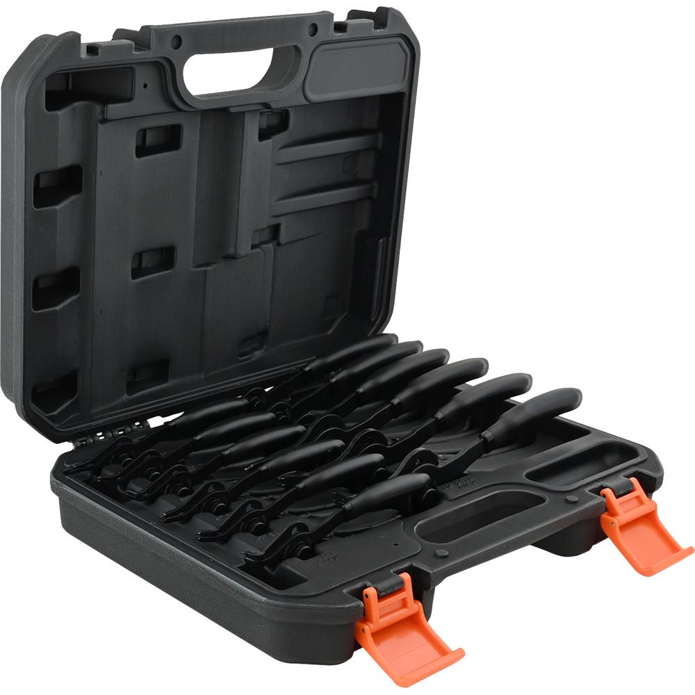 12 Piece Retaining Ring Plier Set - Includes Plastic Case