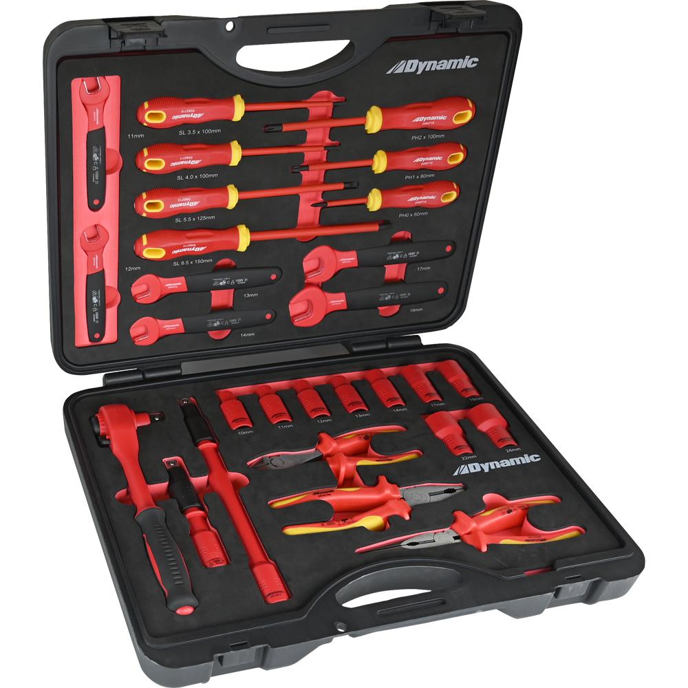 28 Piece Socket & Wrench Set, 1000V Insulated