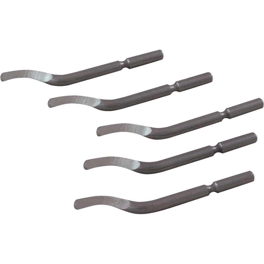 5 Piece Deburring Blade Set, cuts Right & Left