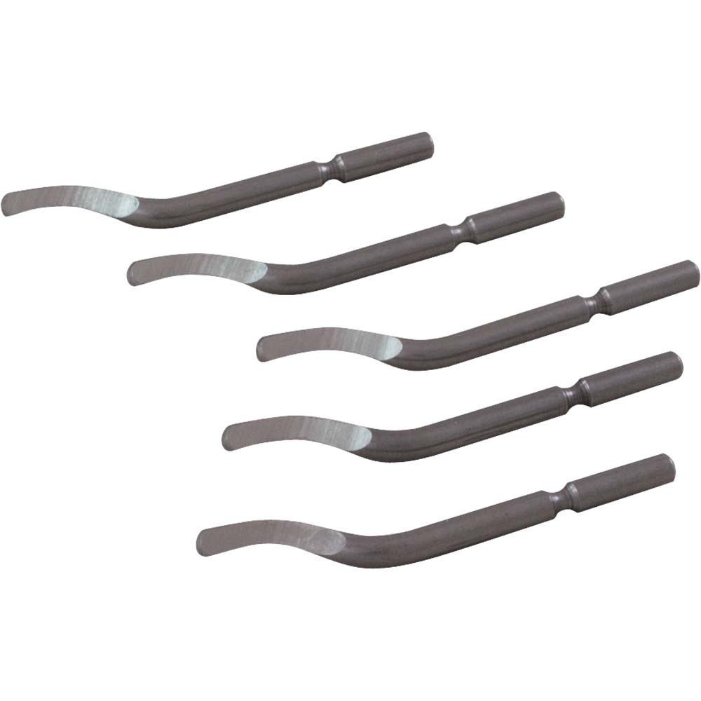 5 Piece Deburring Blade Set, Cuts Right Only