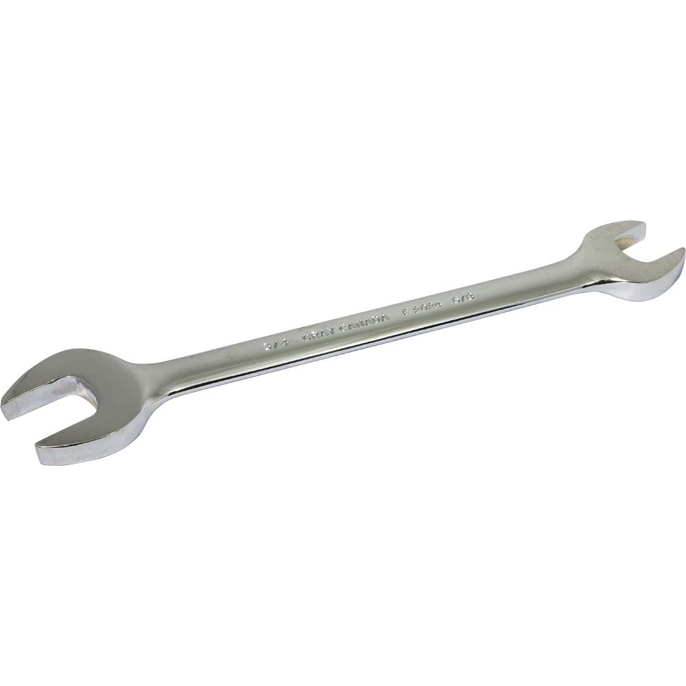 Wrench Open End 5/8&#34; X 3/4&#34;, 15° Head Angle, Mirror Chrome Finish