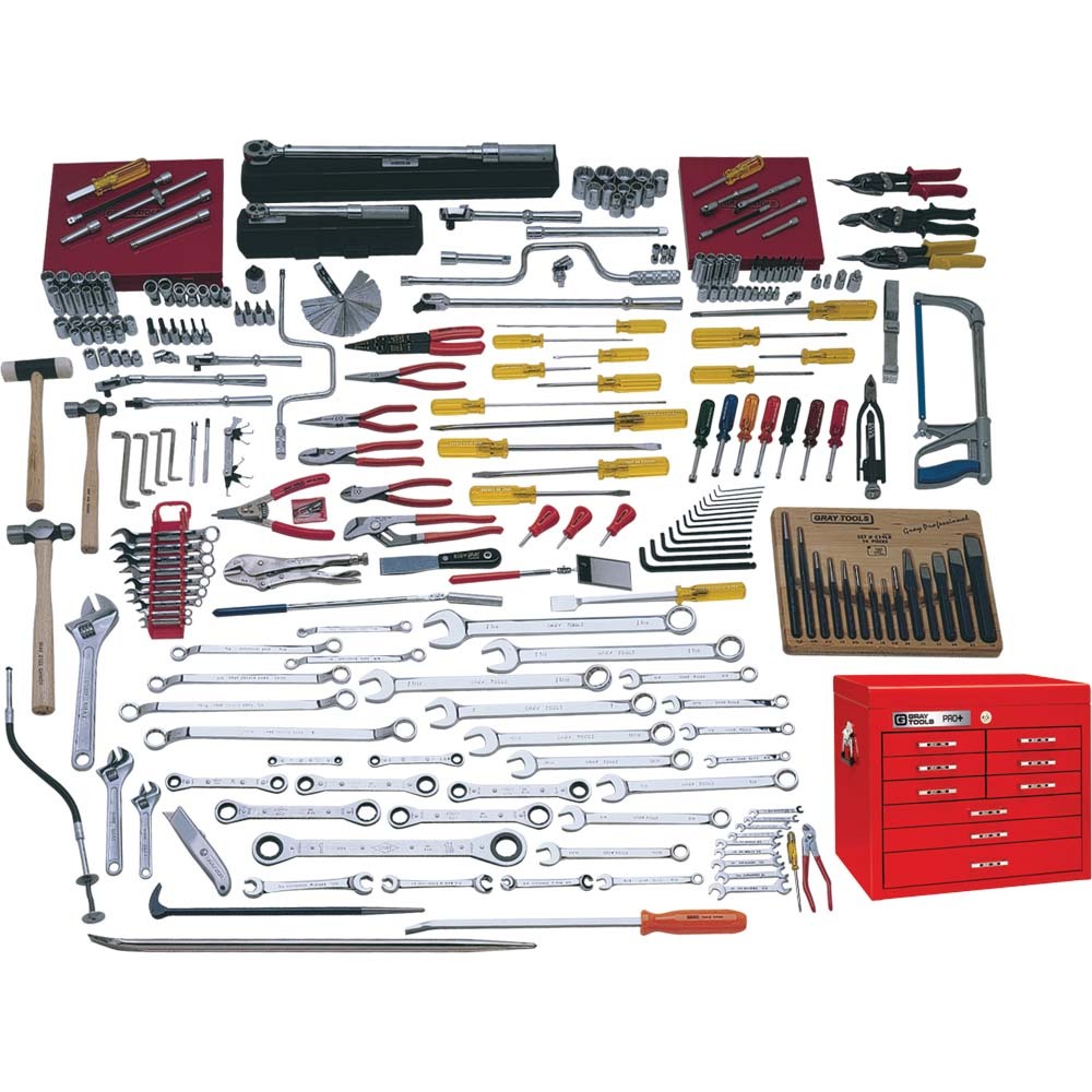 296 Piece Complete Aircraft Maintenance Set, With Top Chest
