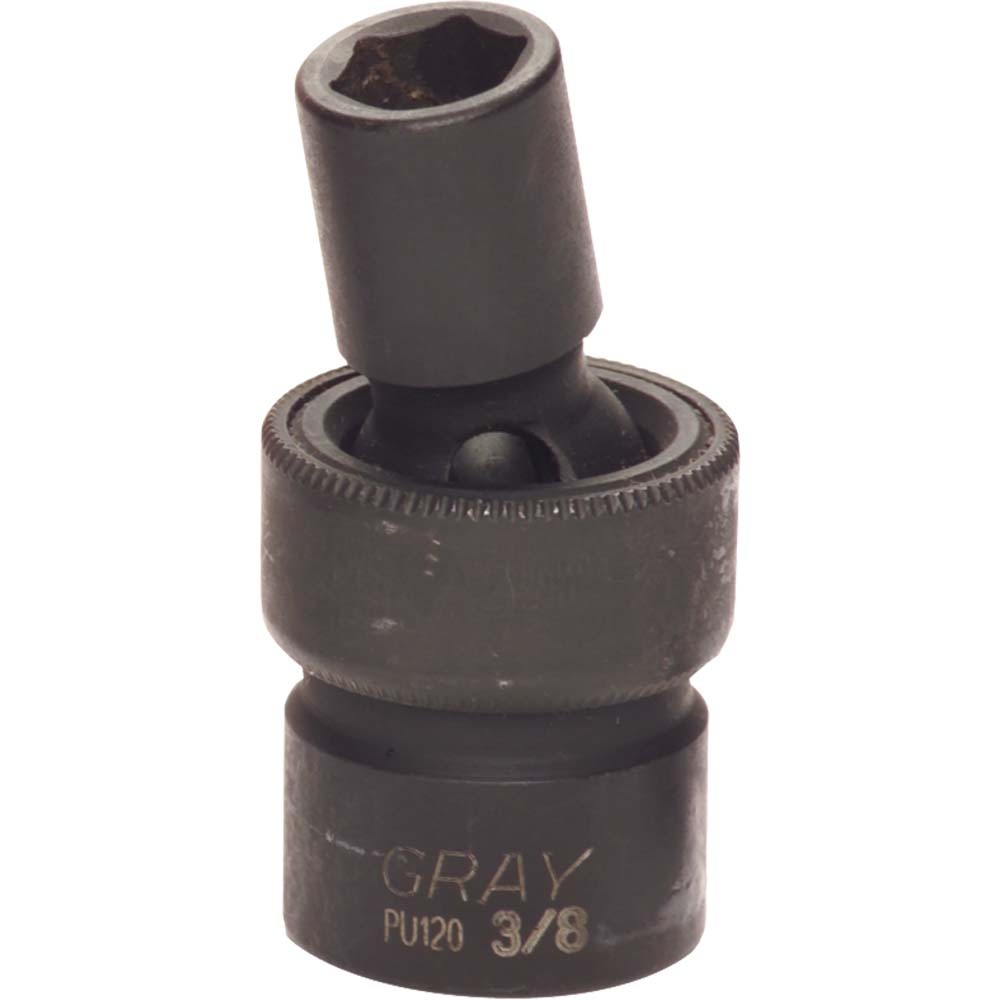 3/8&#34; X 3/8&#34; Drive, 6 Point Standard Length, Universal Joint Socket, Black Impact