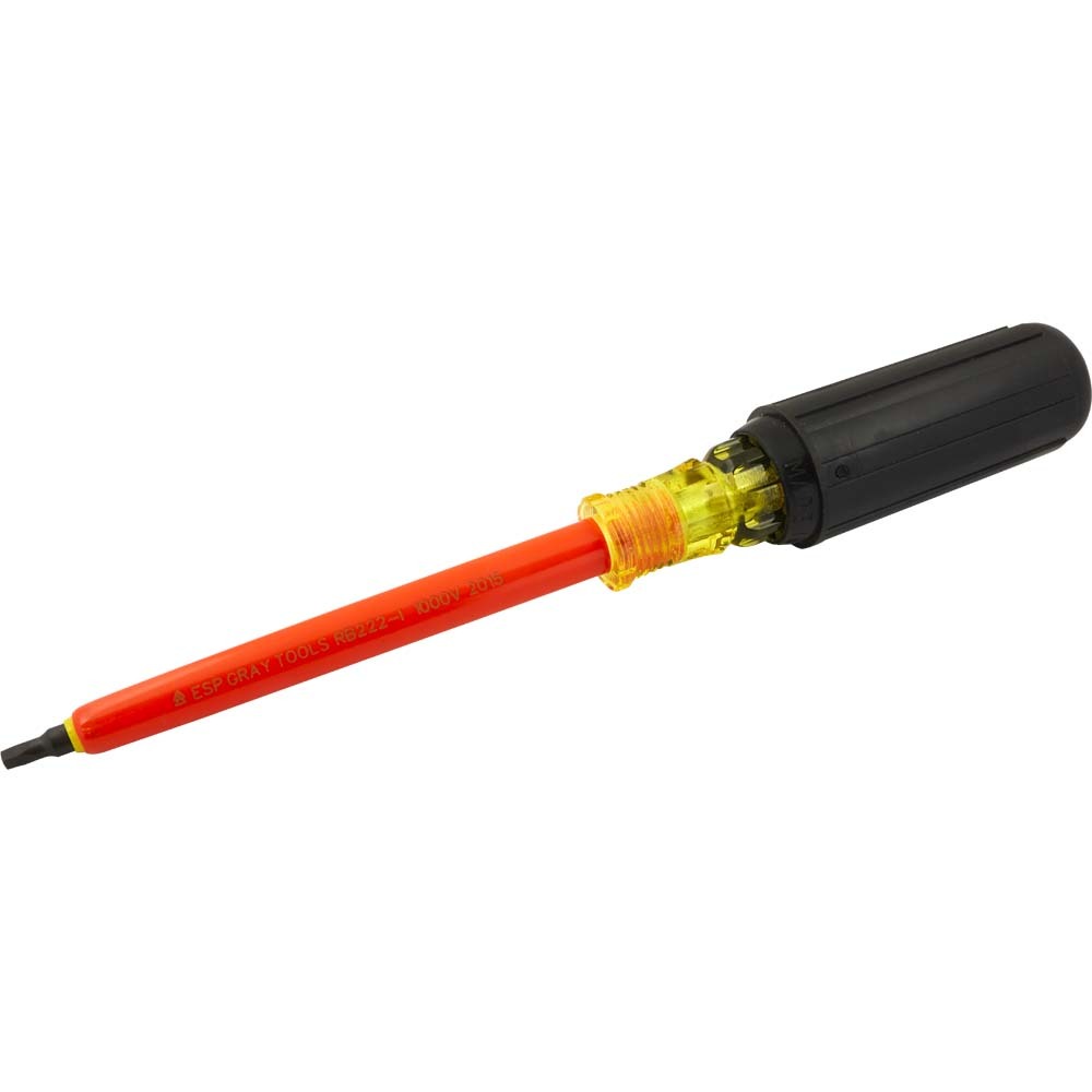 No. 2 Extra Long, Square Recess Screwdriver, 6-1/4&#34; Blade, 1000V Insulated