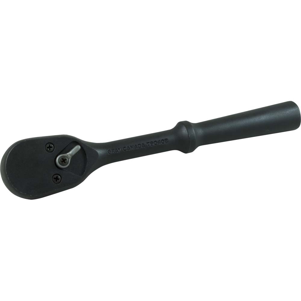 3/8&#34; Drive 40 Tooth Black Reversible Ratchet, 7-1/2&#34; Long