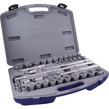 Gray Tools 35038DH - 38 Piece 1/2" Drive 12 Point, SAE & Metric, Socket & Attachment Set