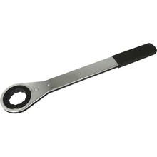 Gray Tools 50054 - 1-11/16" 12 Point, Flat Ratcheting Single Box Wrench, Vinyl Grip