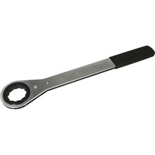 Gray Tools 50058 - 1-13/16" 12 Point, Flat Ratcheting Single Box Wrench, Vinyl Grip