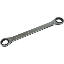 Gray Tools 5009 - 1-1/8" X 1-1/4" 12 Point, Flat Ratcheting Box Wrench, Mirror Chrome Finish