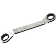 Gray Tools 5205 - 3/4"x 7/8" 12 Point, 25° Offset Ratcheting Box Wrench, Mirror Chrome Finish