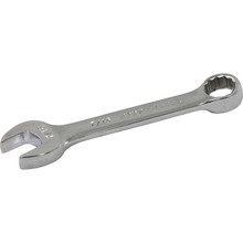 Gray Tools 63214 - 7/16" Stubby Combination Wrench, 12 Point, Mirror Chrome Finish