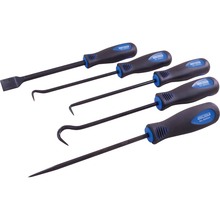 Gray Tools 86005 - 5 Piece Comfort Grip Pick, Hook & Scraper Set