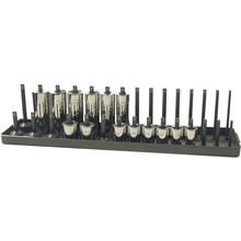 Gray Tools 93802 - 3/8" Drive Regular And Deep, Metric Socket Organizer