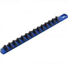 Gray Tools 93814B - 3/8" Drive Blue Twist Lock Socket Bar, 14 Clips
