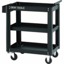 Gray Tools 97503B - Marquis Series Utility Cart With 3 Shelves