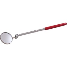 Gray Tools CF143 - 1-1/4" Pocket Circular Inspection Mirror, With Clip, 8" Long