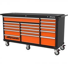 Gray Tools D069313 - 71" Roller Cabinet With 17 Drawers