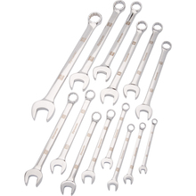 Gray Tools D074201 - 14 Piece SAE Combination Wrench Set, Mirror Chrome Finish, 3/8" - 1-1/4"