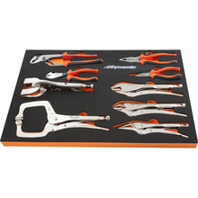 Gray Tools D096004-FT3T - 10 Piece Pliers Tool Set With Foam Tool Organizer