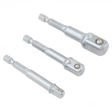 Gray Tools D112000 - 3 Piece 1/4" Hex Socket Driver Adapter Set