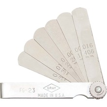 Gray Tools FG23 - 6 Blade Brass Ignition Feeler Gauge