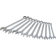 Gray Tools MC111 - 11 Piece 6 Point Metric, Mirror Chrome, Combination Wrench Set, 8mm - 18mm