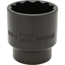 Gray Tools P2438DH - 1-3/8" X 1/2" Drive, 12 Point Regular Length, Impact Socket