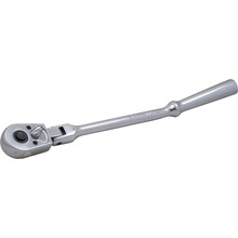 Gray Tools T84 - 3/8" Drive 45 Tooth Chrome Reversible Ratchet, Flexible Head, With Bent Handle