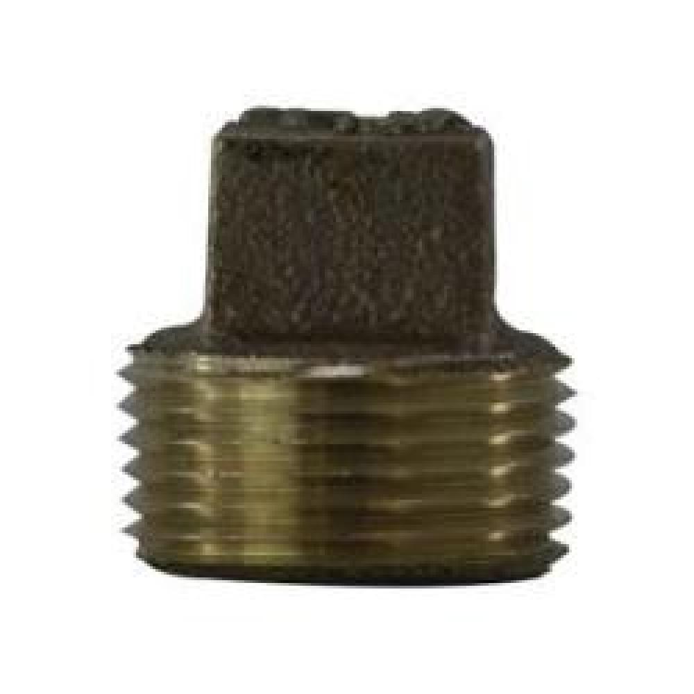 PLUG H SQ CORED 3IN MPT BRZ 125