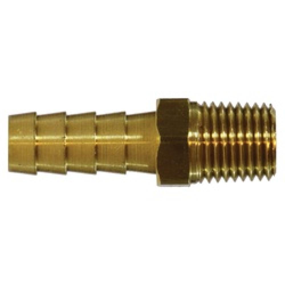 ADAPTER RGD STR 1-1/4IN HOSE BARBED BRS