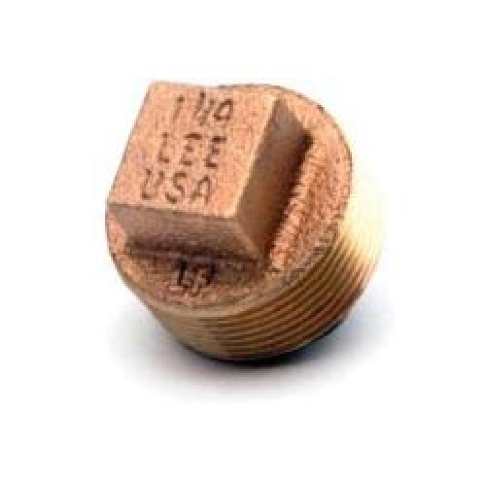 PLUG CORED RGLR 1-1/4IN MPT BRZ 250PSI