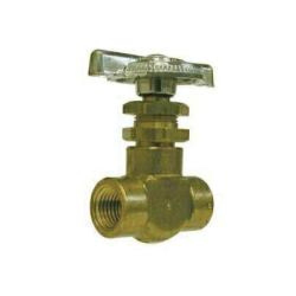 VALVE NDL STR STYLE PNL 1/8IN FPT BRS