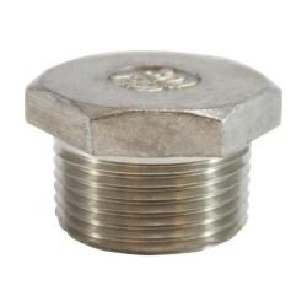 PLUG H HEX CORED 3/8IN MPT SST 150LB