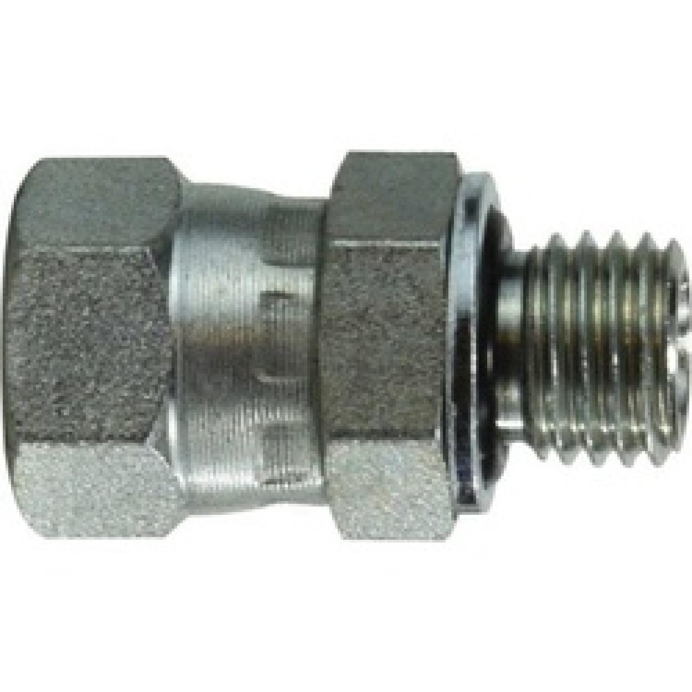 CONNECTOR 1/4IN JIC SWVL M12 X 1.5 STL