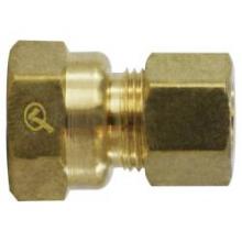 Buchanan 18154LF - COUPLING 3/8IN COMPRESSION 3/8IN FPT BRS