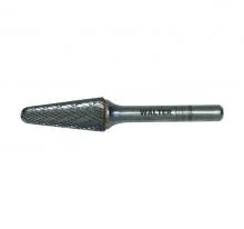 Walter Surface 01V017 - 1/4 in. X 5/8 in. X 1/4 in. type: Cone (SL), 1/4in. Shank, Double Cut