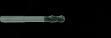Clarkson-Osborn Tools Ltd. MA20510 - 10.0 - CARBIDE 4 FLUTE 30 DEGREE BALL END LONG REACH WHISPERMILL HSC CUTTER