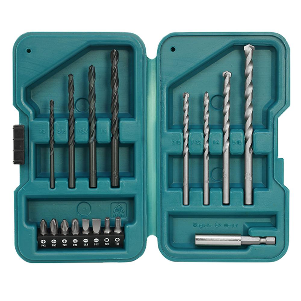 17 PC HSS & Masonry Drill Bit Kit