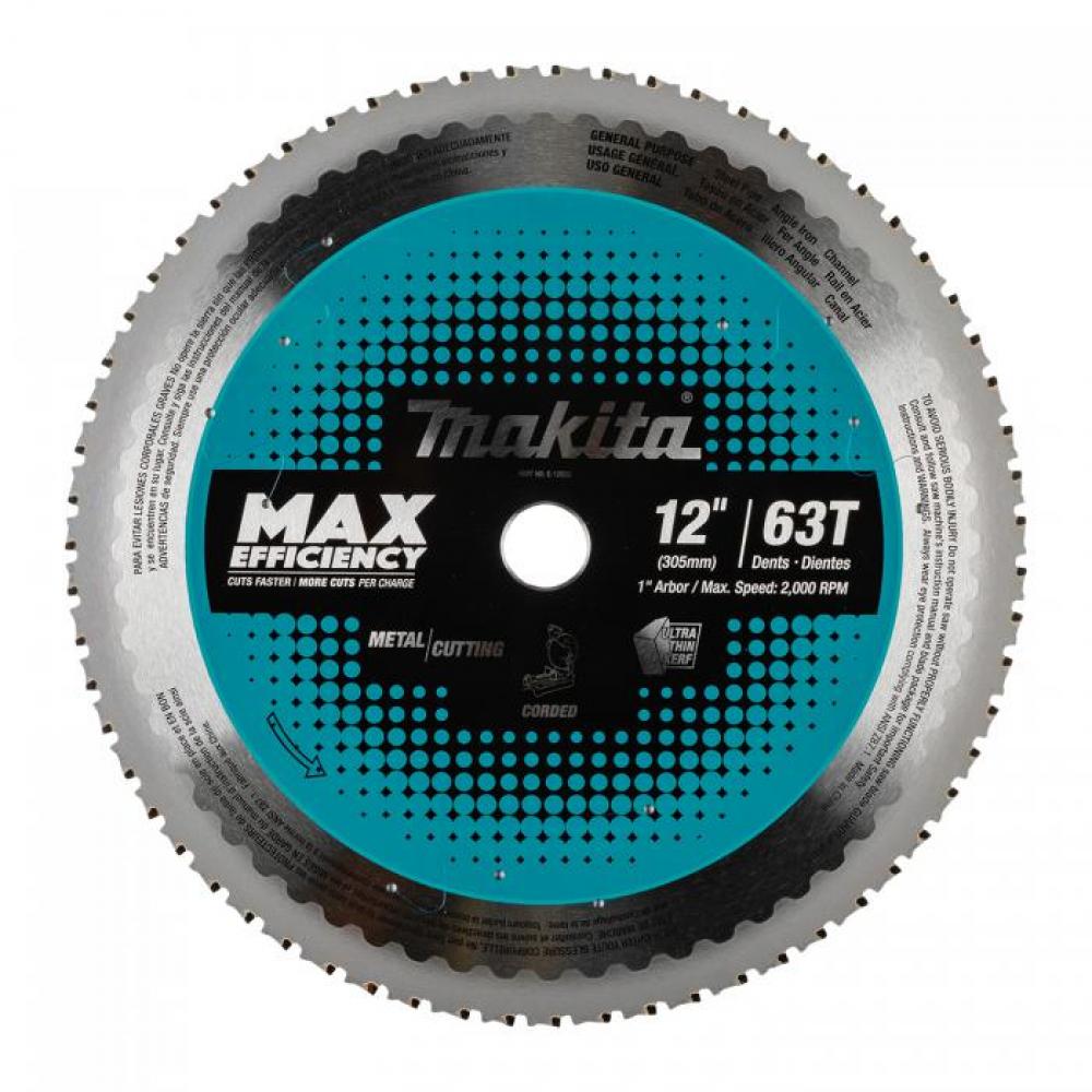 12&#34; CT CIRCULAR SAW BLADE 63T 1&#34; F/ METAL, 1/EA M=1X