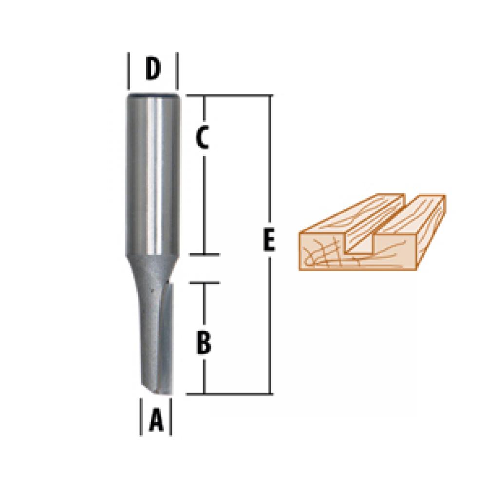 Straight - 2 Flute Router Bits
