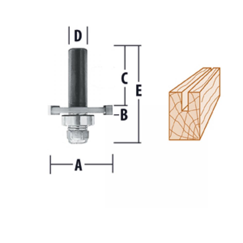 Slot Cutting Assemblies - 3 Flute Router Bits