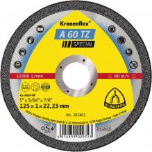 Klingspor Inc 233742 - A 60 TZ cutting-off wheels, 5 x 3/64 x 7/8 Inch depressed centre