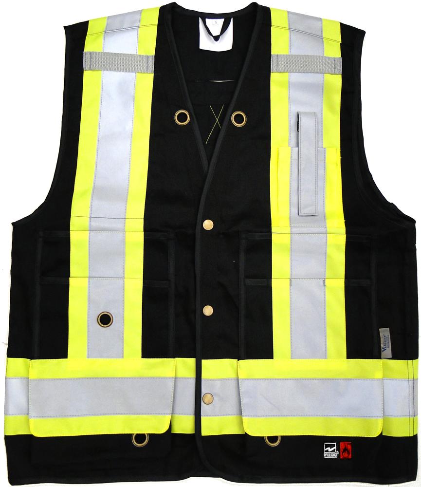 Open Road FR Surveyor Safety Vest- 100% Cotton Treated Fabric