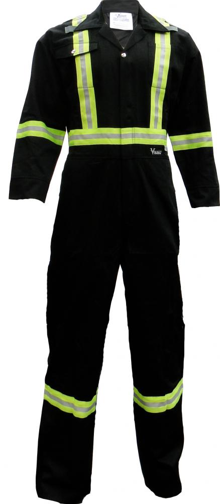 Viking 270 GSM (8oz/yd.) Coverall-4&#34; Vibrance Safety Stripes
