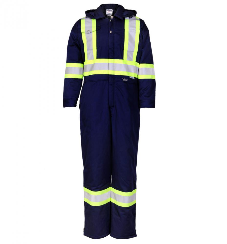 Viking 270 GSM (8oz/yd.)ThermoMAXX Insulated Coverall-4&#34; Vibrance Safety Stripes