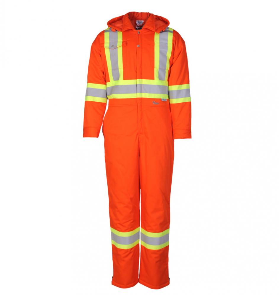 Viking 270 GSM (8oz/yd.)ThermoMAXX Insulated Coverall-4&#34; Vibrance Safety Stripes